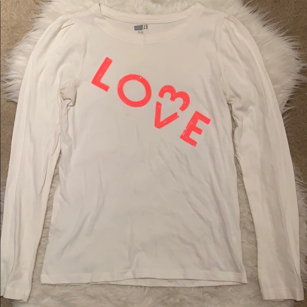 Crazy8 girls Love top